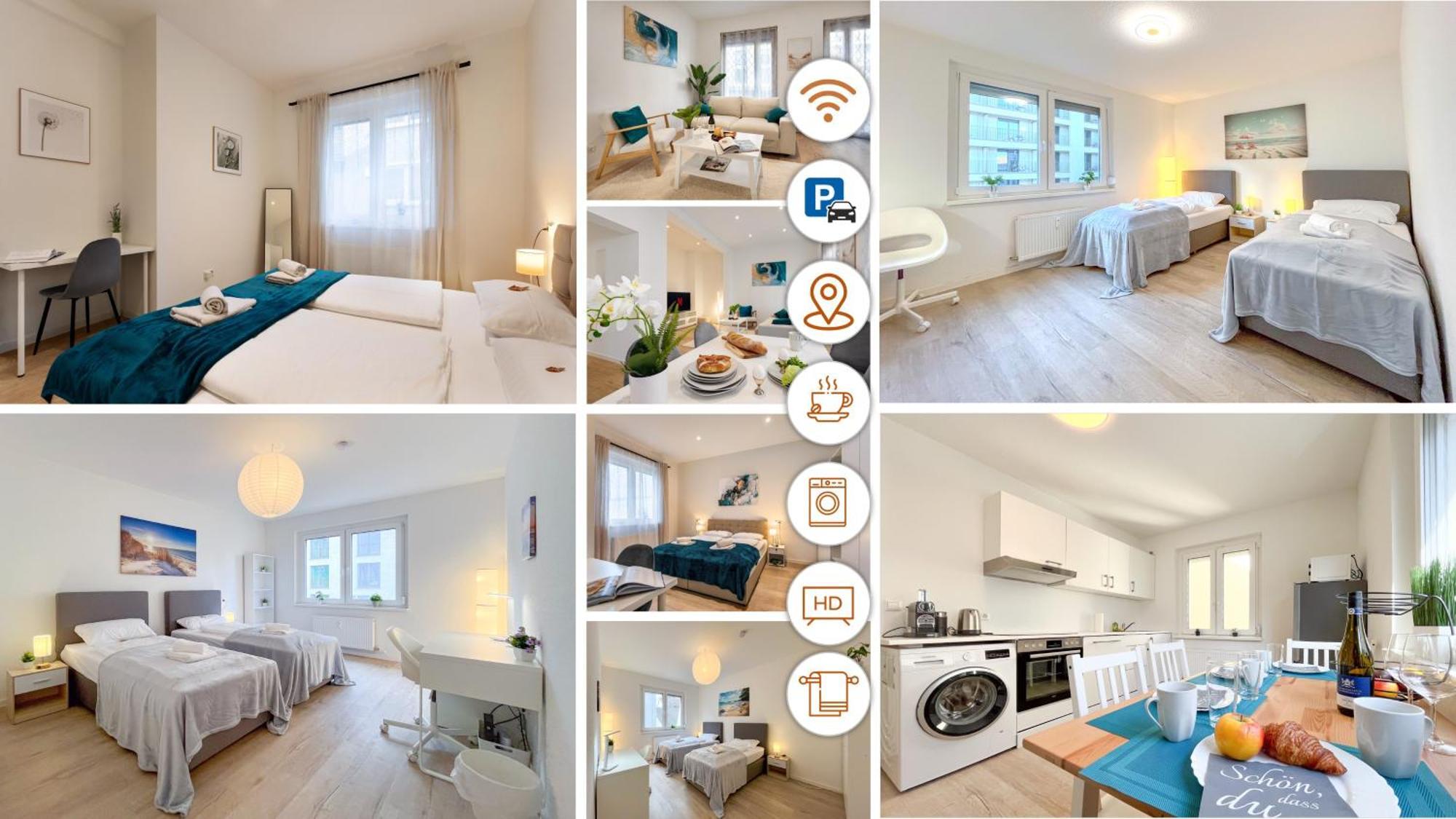 Rosenberg-Suites - Zentral, Stellplatz, Grosse Terasse, Business & Privat Heilbronn Exterior foto